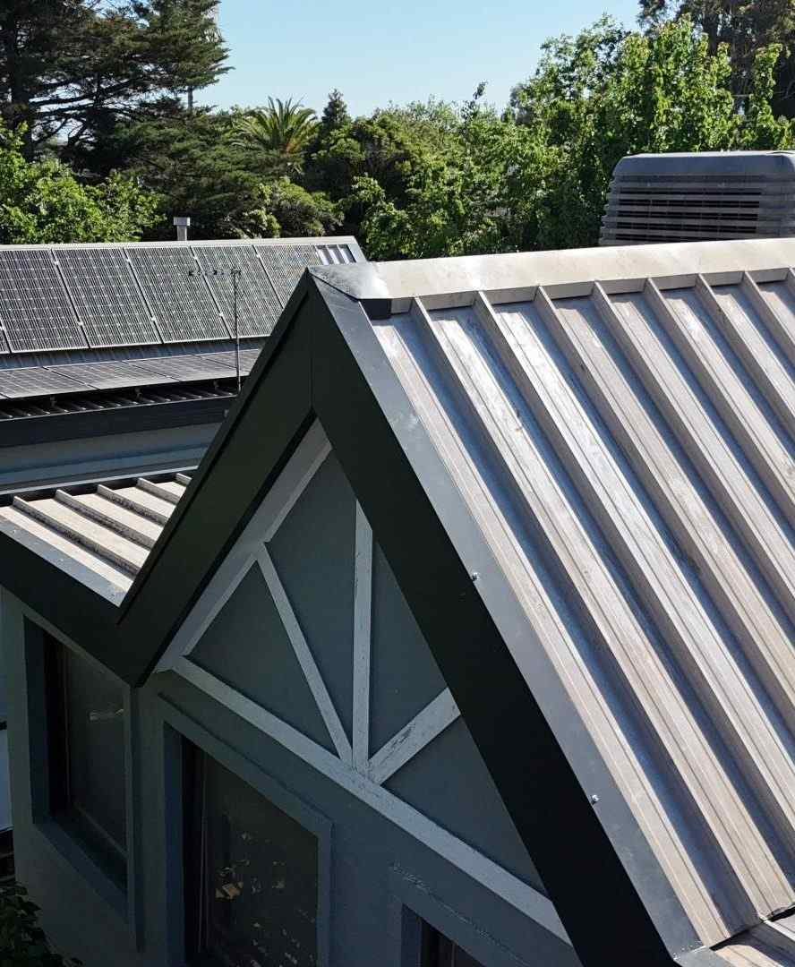 Aerial View of a Residential Roof Restoration in Melbourne